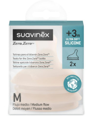 SUAVINEX Vidējas Plūsmas Zīdīšanas Zīdaiņiem Zero Zero Anti-Colic Pudeles
