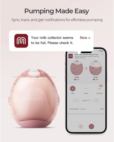 MOMCOZY Air 1 Ultra-Slim: Divkāršs Bezvadu Piensūcējs