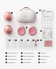 MOMCOZY Air 1 Ultra-Slim: Divkāršs Bezvadu Piensūcējs
