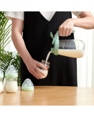 MOMCOZY Piena Uzglabāšanas Tvertne, 950 ml, Zaļa - Hermētiska un Daudzfunkcionāla