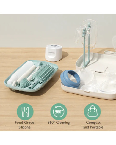 MOMCOZY 7 in 1 Zīdaiņu Pudelīšu Tīrīšanas Komplekts - Green