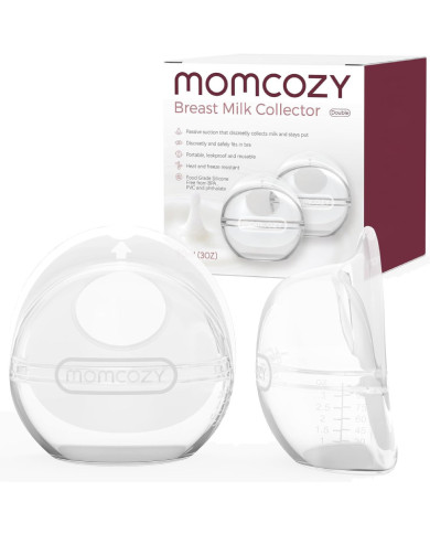 MOMCOZY Mātes Piena Savākšanas Tvertne, 90 ml, 2 gab.