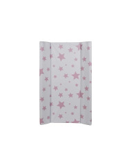PLASTIMYR Balts Koka Pārsiešanas Galds ar Vannu Pink Stars