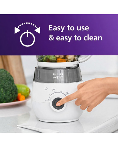 PHILIPS AVENT 4IN1 Tvaicētājs un Blenderis ar Trauku Komplektu