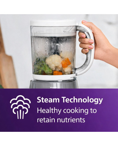 PHILIPS AVENT 4IN1 Tvaicētājs un Blenderis ar Trauku Komplektu