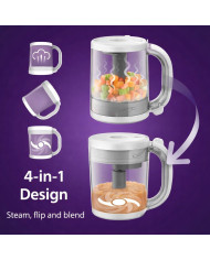PHILIPS AVENT 4IN1 Tvaicētājs un Blenderis ar Trauku Komplektu