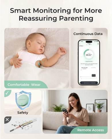 Momcozy Viedais Zīdaiņa Termometrs – Precizitāte un Kontrole