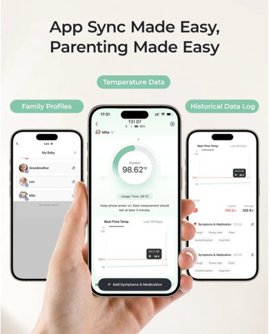 Momcozy Viedais Zīdaiņa Termometrs – Precizitāte un Kontrole