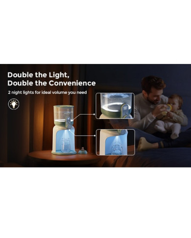 MOMCOZY Dual Lights Ūdens Sildītājs Nakts Barošanai