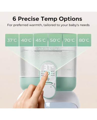 MOMCOZY Dual Lights Ūdens Sildītājs Nakts Barošanai