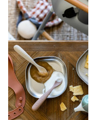 BEABA Silikona Karotīšu Komplekts ar Kastīti - Clay/Praline