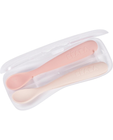 BEABA Silikona Karotīšu Komplekts - Cotton Candy/Marshmallow