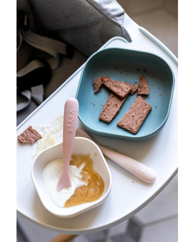 BEABA Silikona Karotīšu Komplekts - Cotton Candy/Marshmallow