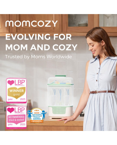 MOMCOZY BS04 4-in-1 Pudelīšu Sterilizators ar Žāvētāju