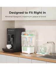 MOMCOZY BS04 4-in-1 Pudelīšu Sterilizators ar Žāvētāju