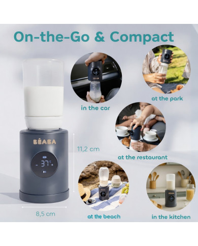 BEABA Milk Nomad uzlādējams Mobilais Pudeles Sildītājs - Night Blue