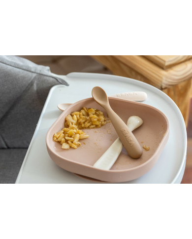 BEABA SILIKONA PIE GALDA PIELĪPSTOŠĀ ŠĶĪVĪTE, LIGHT PINK