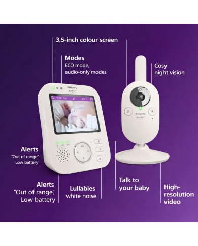 PHILIPS AVENT VIDEO AUKLE SCD891 – Uzticama Bērnu Uzraudzība
