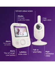 PHILIPS AVENT VIDEO AUKLE SCD891 – Uzticama Bērnu Uzraudzība