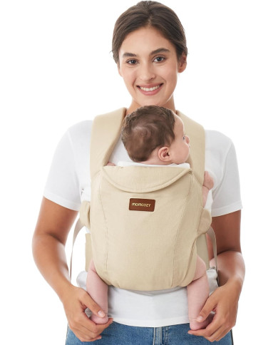 MOMCOZY ERGONOMISKĀ ZĪDAIŅU ĶENGURSOMA WEESNUG, COTTON KHAKI
