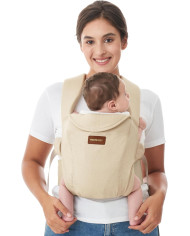MOMCOZY ERGONOMISKĀ ZĪDAIŅU ĶENGURSOMA WEESNUG, COTTON KHAKI