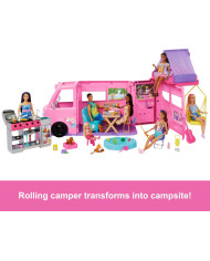 Leļļu Barbies Super Adventure Kemperis HRJ78 - Transformējams spēļu komplekts
