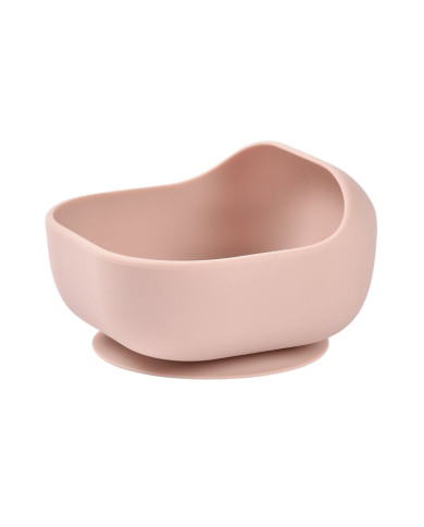 BEABA SILIKONA BĻODIŅA AR PIESŪCEKNI, PINK