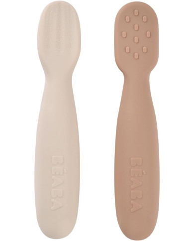 BEABA silikona karotes komplekts +4 mēn., Praline/Clay