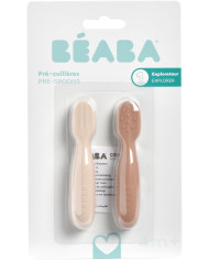 BEABA silikona karotes komplekts +4 mēn., Praline/Clay