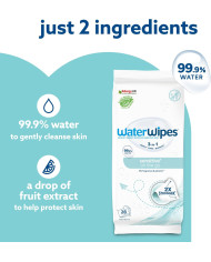 WATERWIPES SENSITIVE+ Mitrās Salvetes 8 Iepakojumi