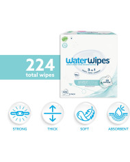 WATERWIPES SENSITIVE+ Mitrās Salvetes 8 Iepakojumi