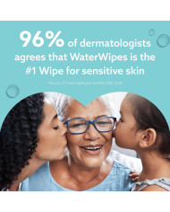 WATERWIPES SENSITIVE+ Mitrās Salvetes 8 Iepakojumi