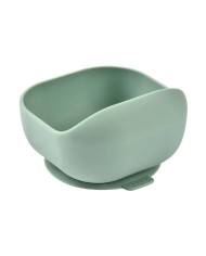 BEABA SILIKONA PIE GRĪDAS PIENĀKOŠS BĻODA, SAGE GREEN