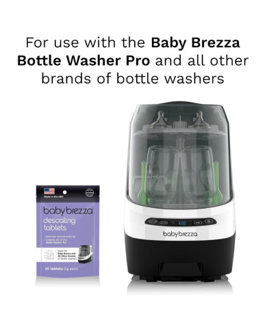 BABY BREZZA Pudeļu mazgātāja WASHER PRO atkaļķošanas tabletes, 20 gab.