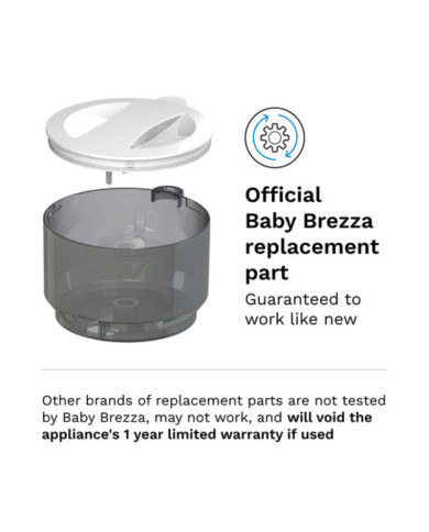 BABY BREZZA PRO ADVANCE PIENA MAISĪJUMA TVERTNE AR VĀKU, WHITE