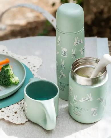 SUAVINEX NERŪDIJANČIO PLIENO TERMO PUDELE, 500 ML – WONDERLAND GREEN