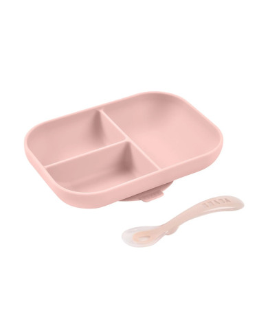 BEABA SILIKONA 3 NODALĪJUMU ŠĶĒRŠU UN KAROTI, PINK