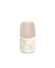 SUAVINEX STIKLA ANTI-COLIC PUDELIS SX PRO AR LĒNAS PLŪSMAS FIZIOLOĢISKS ZĪDĪTĀJS, 120 ML, NO 0 MĒN., WONDERLAND PINK