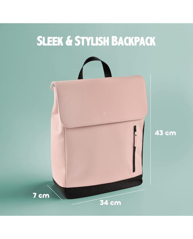 BEABA Mugursoma Vecākiem OSLO Dusty Pink - Stilīga un Praktiska