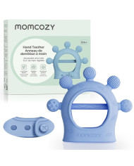MOMCOZY Silikona Zobgrauzis Zīdaiņiem - Zils