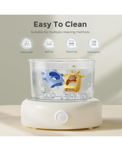 MOMCOZY Silikona Zobgrauzis Zīdaiņiem - Zils