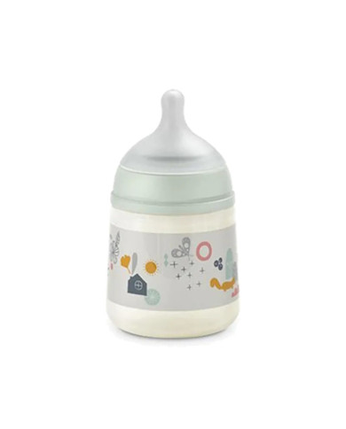 SUAVINEX ANTI-COLIC PUDELE SX PRO AR LĒNAS PLŪSMAS (S) FIZIOLOĢISKO ZĪDNI, 150 ML, NO 0 MĒN., WALK GREEN