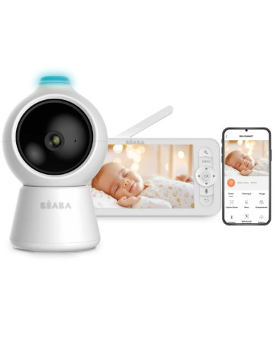 BEABA ZEN SMART AI VIDEO BĒRNA NOVĒROŠANAS MONITORS, WHITE