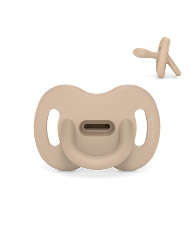 SUAVINEX SIMETRISKĀ FIZIOLOĢISKĀ SILIKONA MIERINĀTĀJS SX PRO, 6-18 MĒN., ESSENCE BEIGE