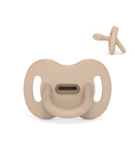 SUAVINEX SIMETRISKĀ FIZIOLOĢISKĀ SILIKONA MIERINĀTĀJS SX PRO, 6-18 MĒN., ESSENCE BEIGE