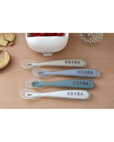 BEABA SĀKOTNĒJĀS BAROŠANAS SILIKONA KAROTĪTE 4+ MĒN., LIGHT MIST