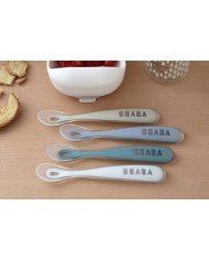 BEABA SĀKOTNĒJĀS BAROŠANAS SILIKONA KAROTĪTE 4+ MĒN., LIGHT MIST