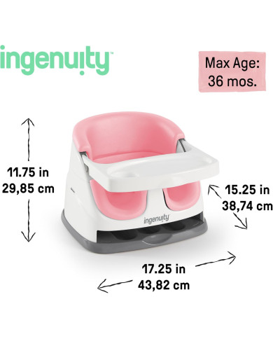 INGENUITY 2IN1 Barošanas un Spēļu Krēsliņš, Pink