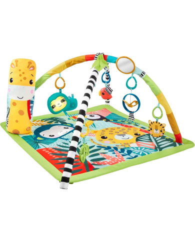 Fisher-Price 3-in-1 Rainforest Sensoriskais Attīstošais Paklājiņš