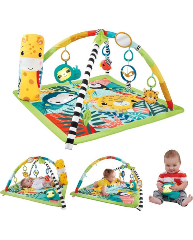 Fisher-Price 3-in-1 Rainforest Sensoriskais Attīstošais Paklājiņš